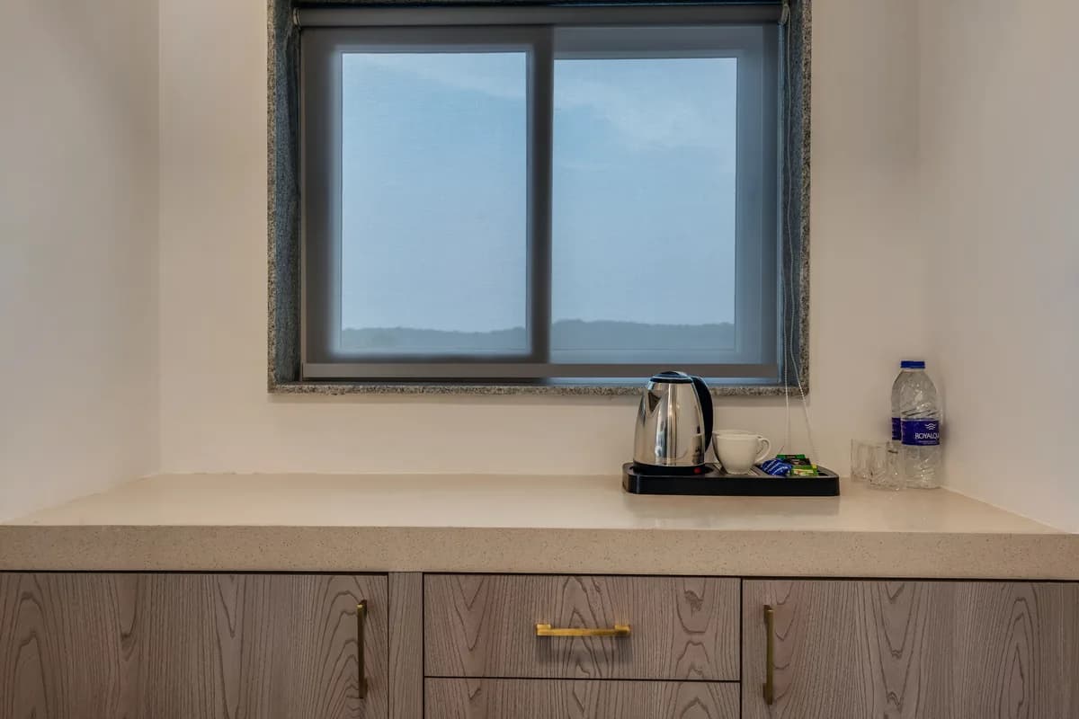 Luxury Studio bedroom detail at Nivaãra Nerul