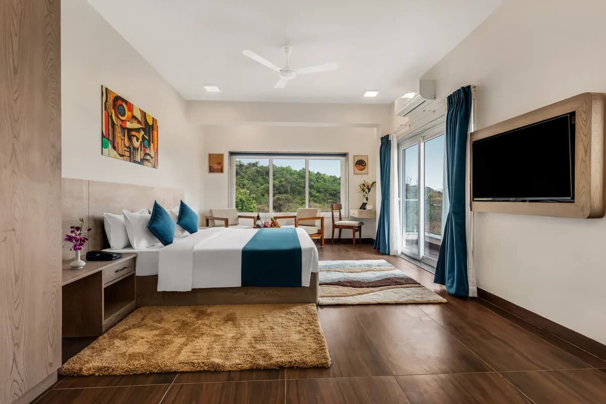 Guest room at Nivaãra by GHD Hotels